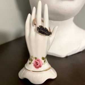 Swarovski Feather Ring